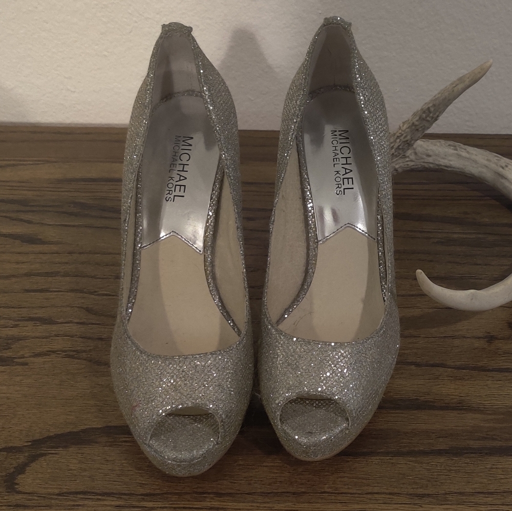 Silver Michael Kors Heels